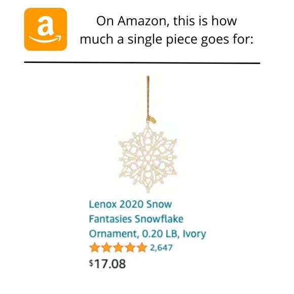 NEW - Lenox Holiday 5 Piece Ornament Set - Picture 5 of 7